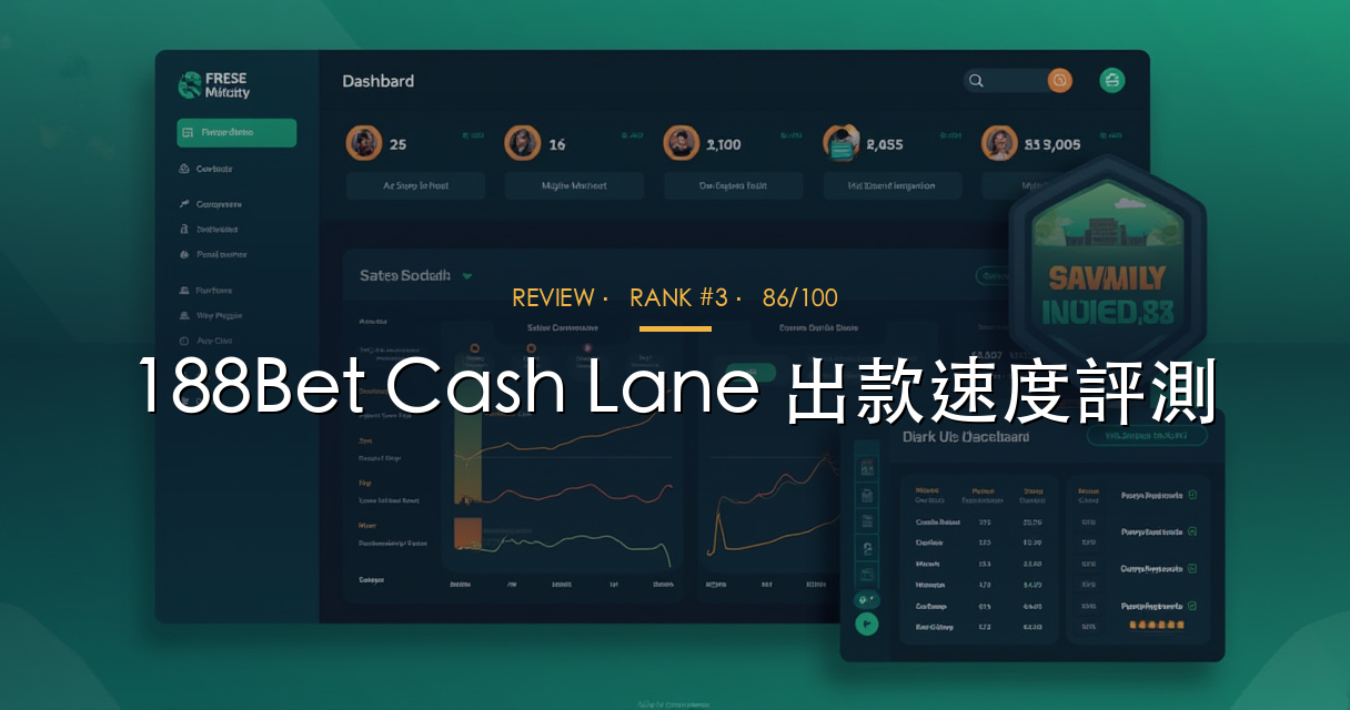 188Bet Cash Lane 出款速度評測